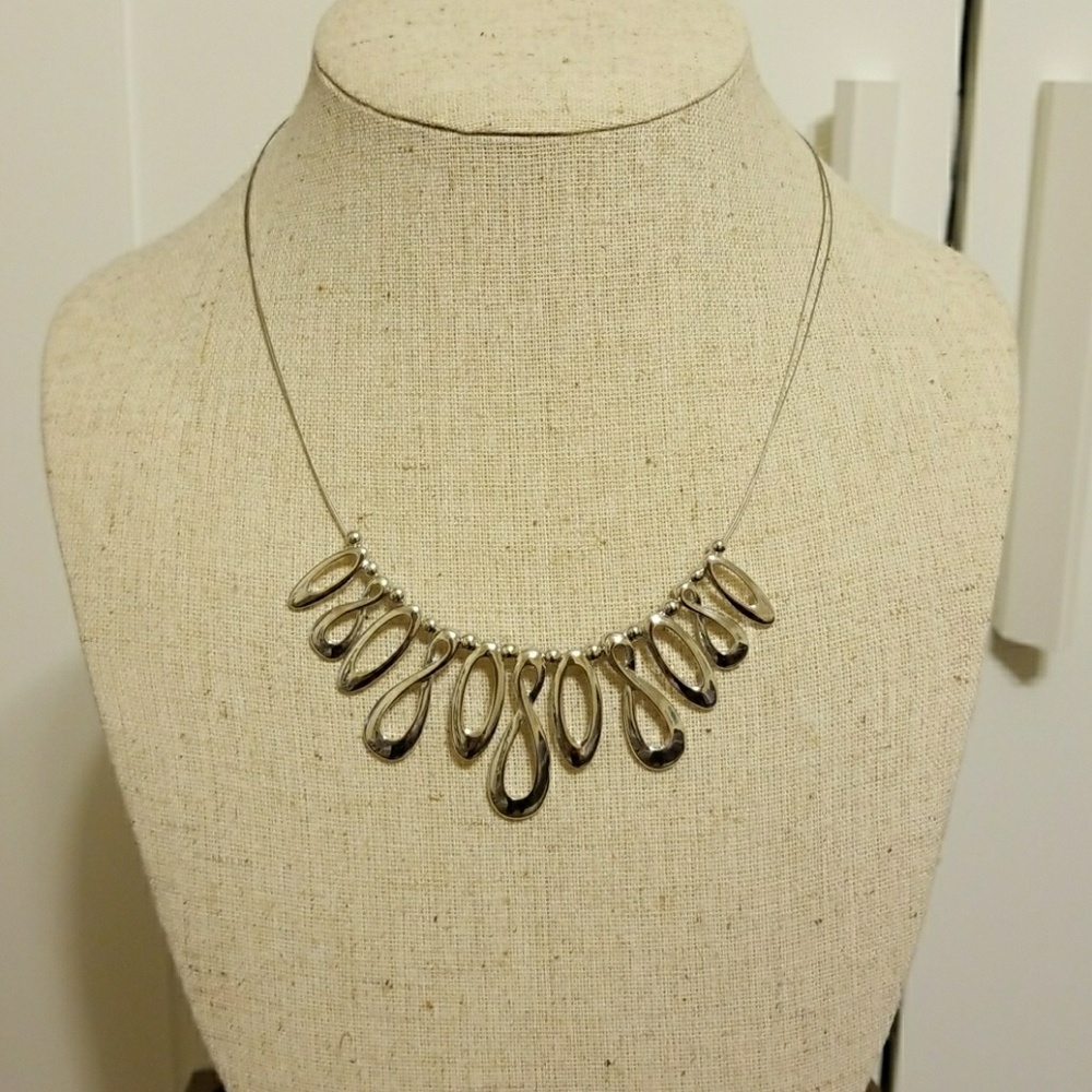 Lia Sophia silver plated necklace